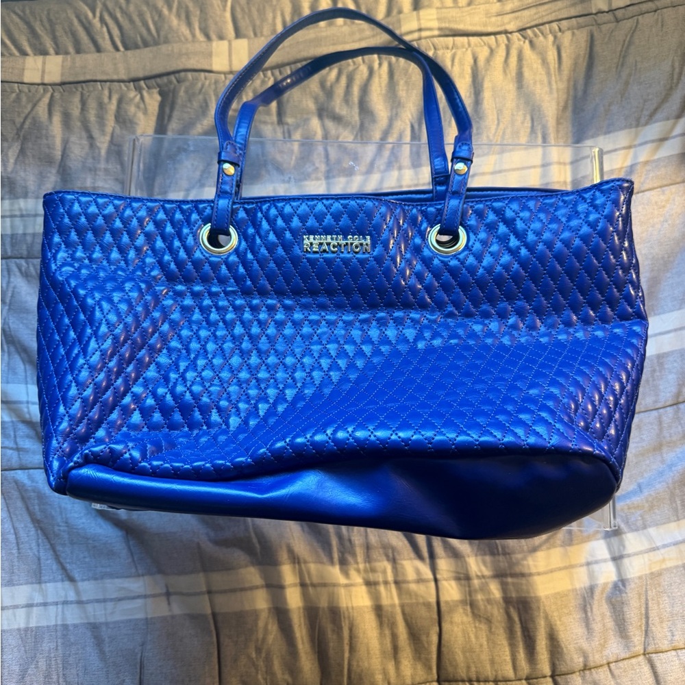 Kenneth Cole Reaction Royal Blue Quilted Tote
